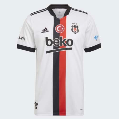 Heimtrikot Thailand Besiktas 2021-2022 Weiß Günstige Fußballtrikots